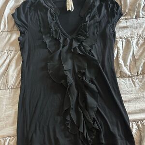 3 for $25 sale
Kische‎ Black Ruffled Blouse